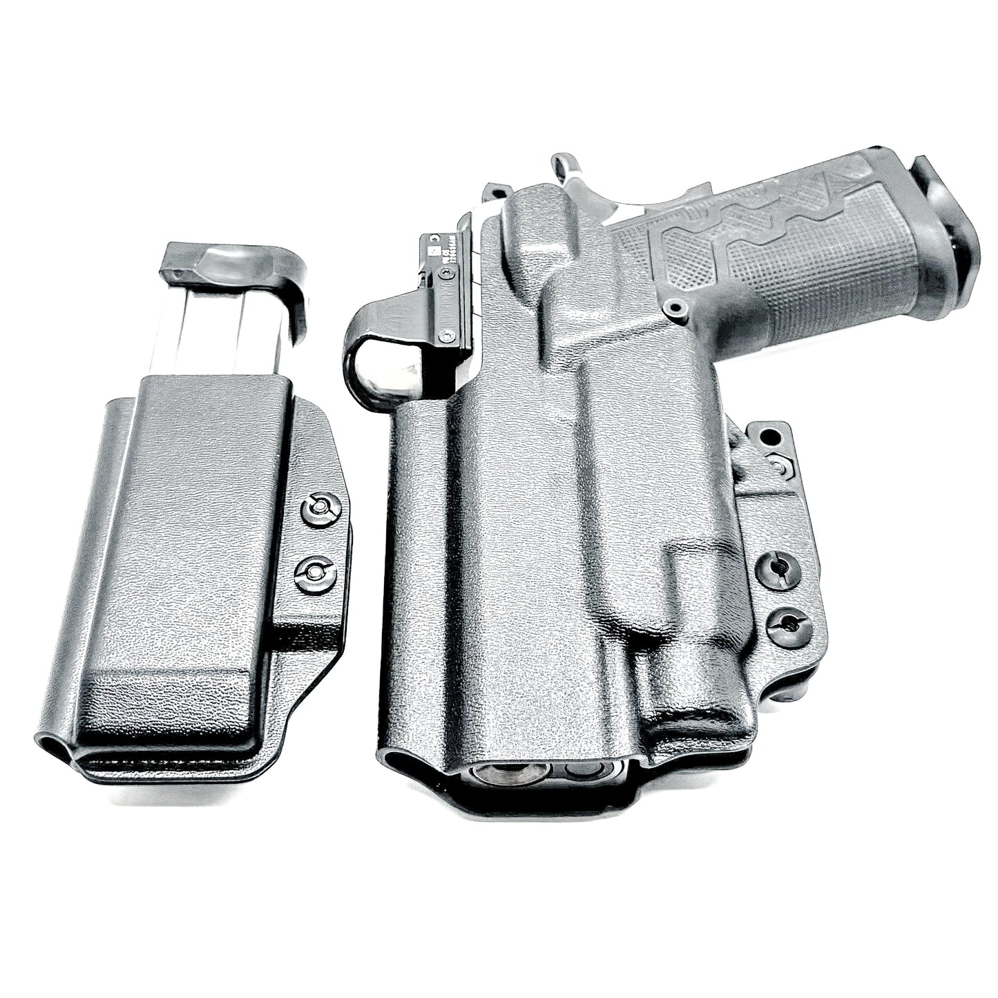 IWB holster combo for Kimber 2K11 PRO 4.25" & Streamlight TLR-7 HL-X & 2011 mags. Includes mag carrier, Modwing, and Monoblock clips. Ships fast from the USA.