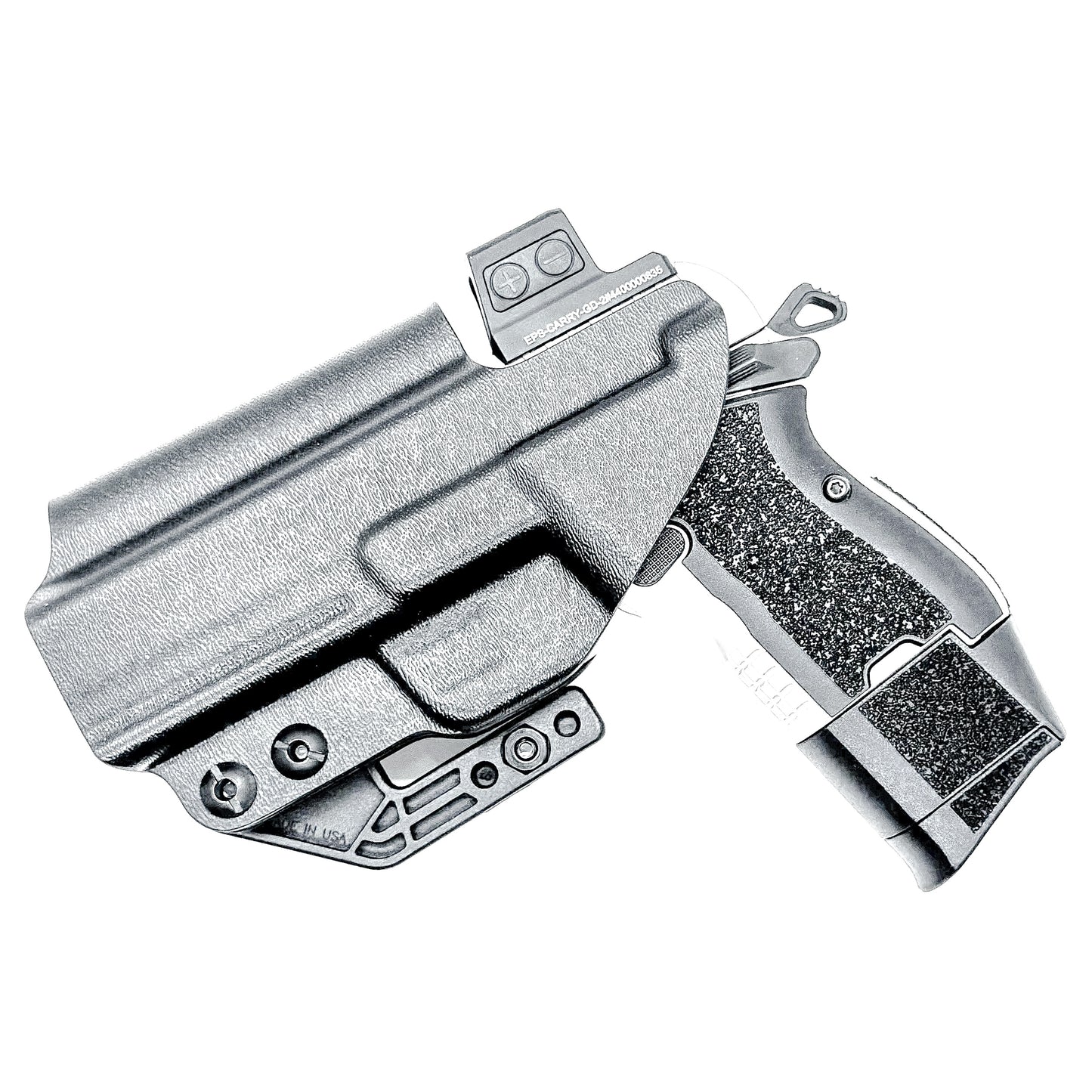 Kimber CDS9 IWB Holster for concealed carry. Precision-molded Inside Waistband holster with adjustable retention, optics compatibility, and all-day comfort.