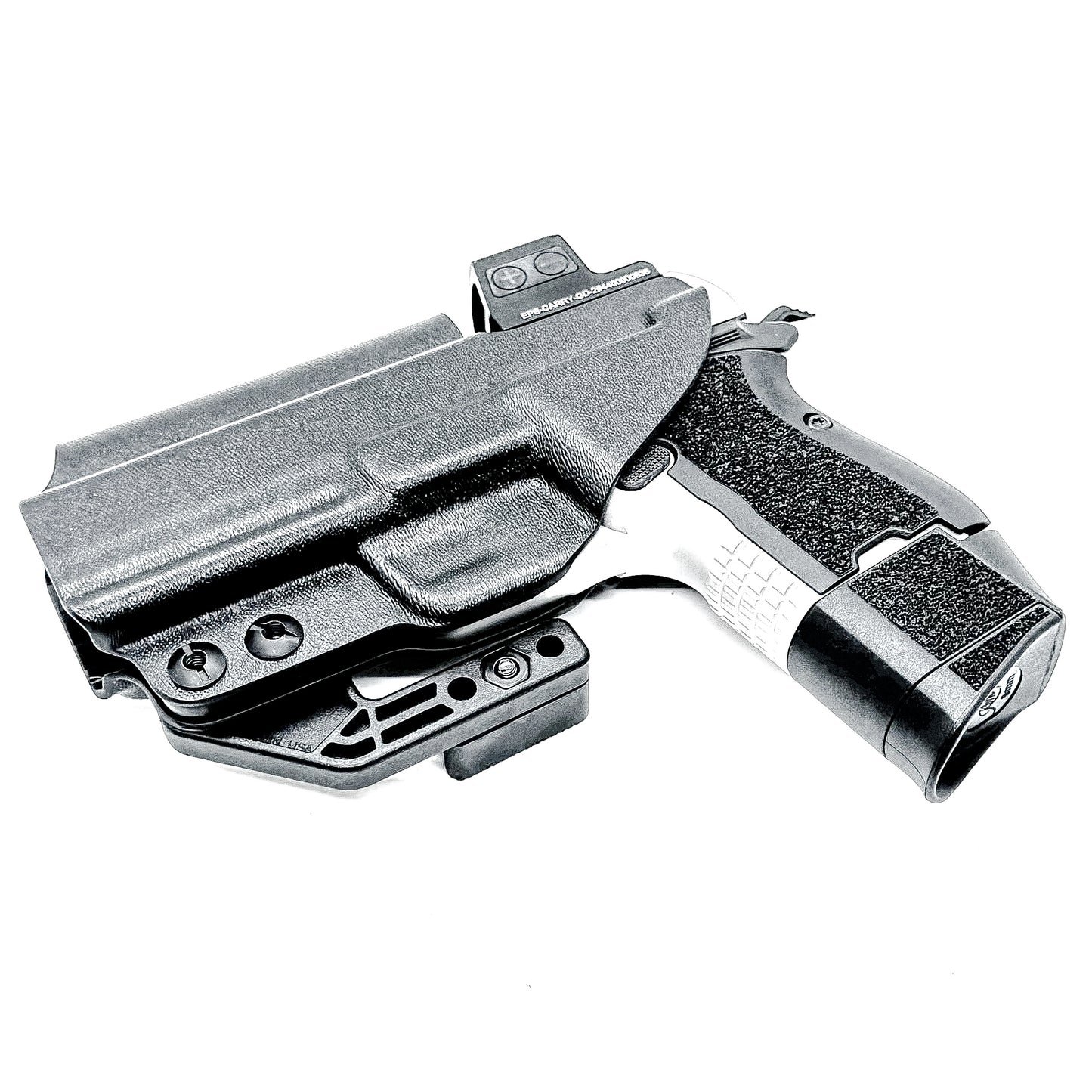 Kimber CDS9 IWB Holster for concealed carry. Precision-molded Inside Waistband holster with adjustable retention, optics compatibility, and all-day comfort.