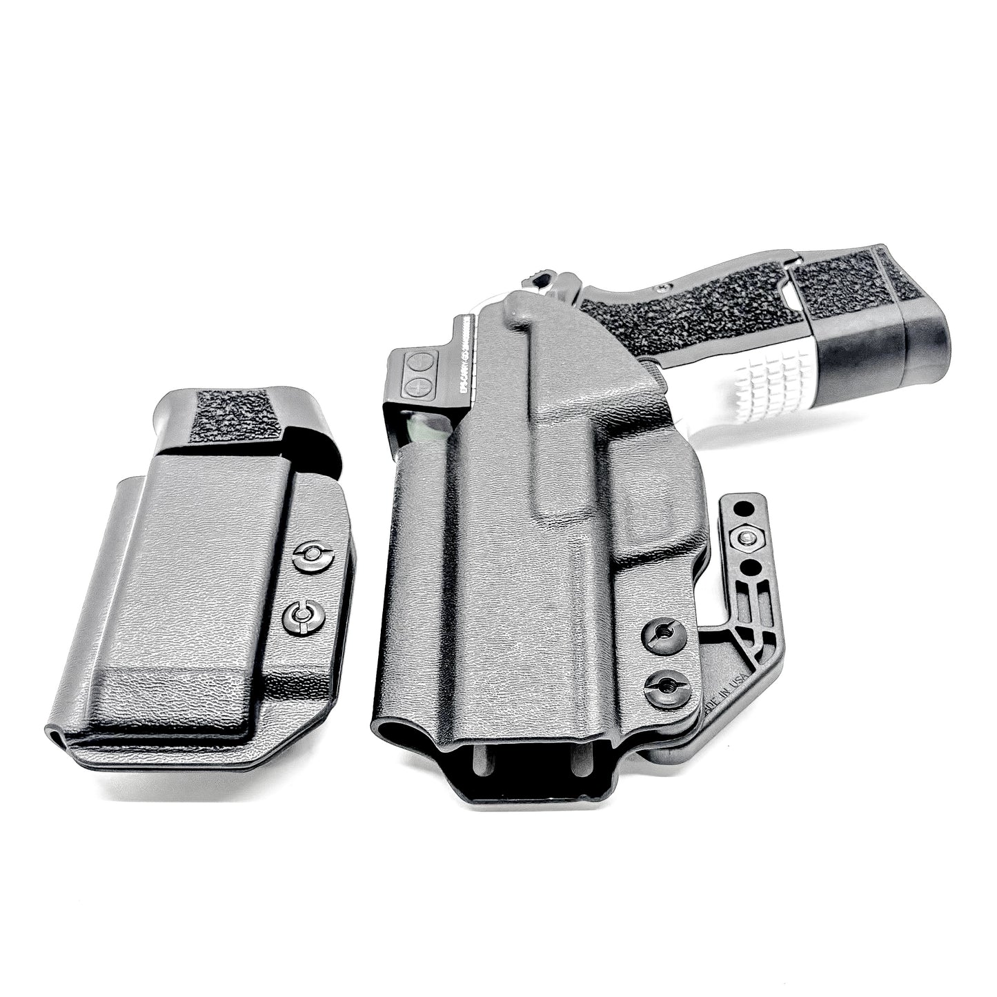 Kimber CDS9 IWB holster and magazine carrier combo. Complete Inside Waistband carry system with adjustable retention, optics compatibility, and comfort.