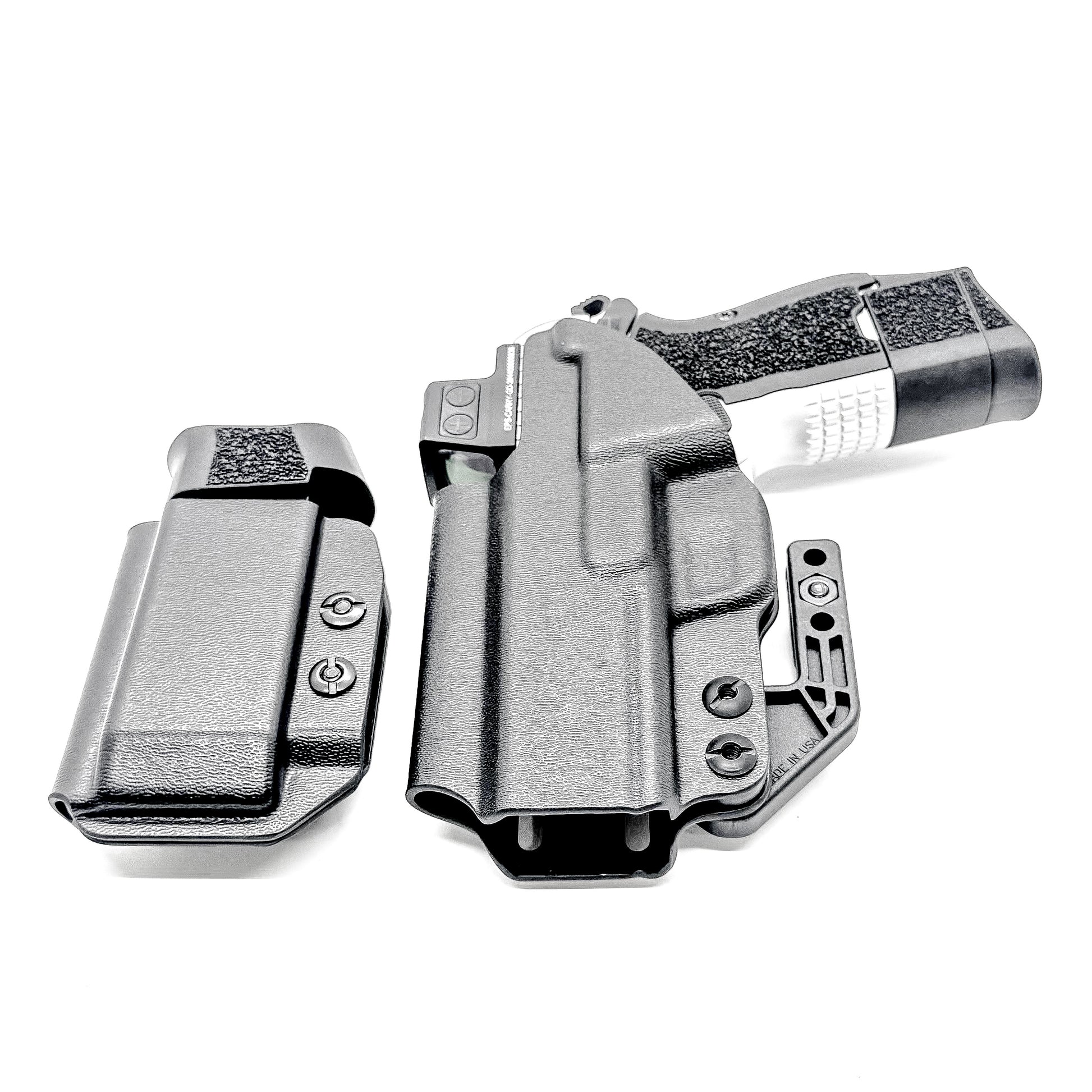 Kimber CDS9 IWB holster and magazine carrier combo. Complete Inside Waistband carry system with adjustable retention, optics compatibility, and comfort.
