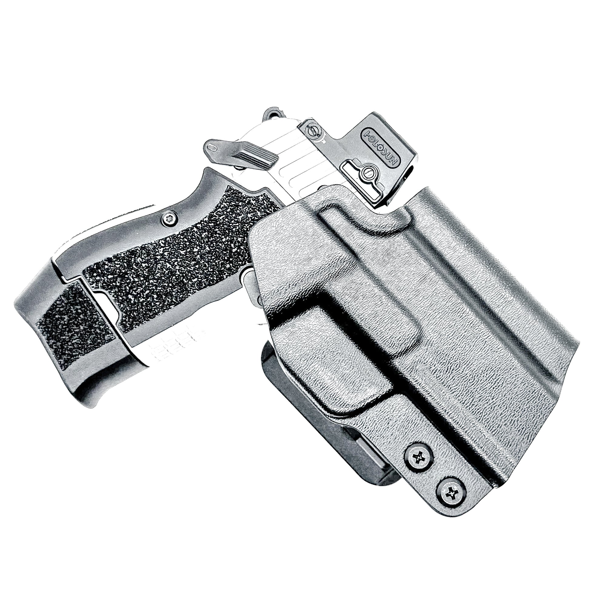 Kimber CDS9 OWB Holster with adjustable retention and optics compatibility. Precision-molded Outside Waistband holster for carry, training, and range use.