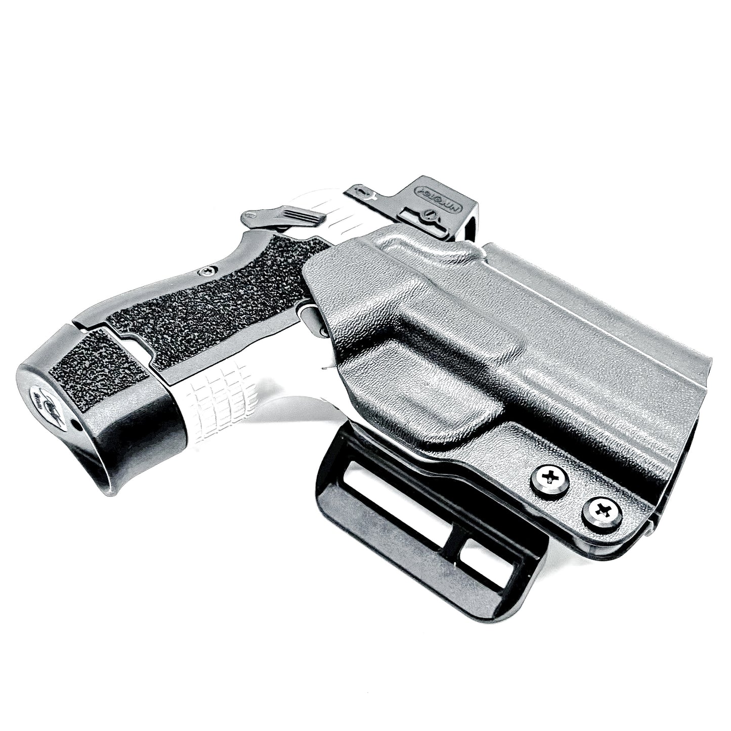 Kimber CDS9 OWB Holster with adjustable retention and optics compatibility. Precision-molded Outside Waistband holster for carry, training, and range use.