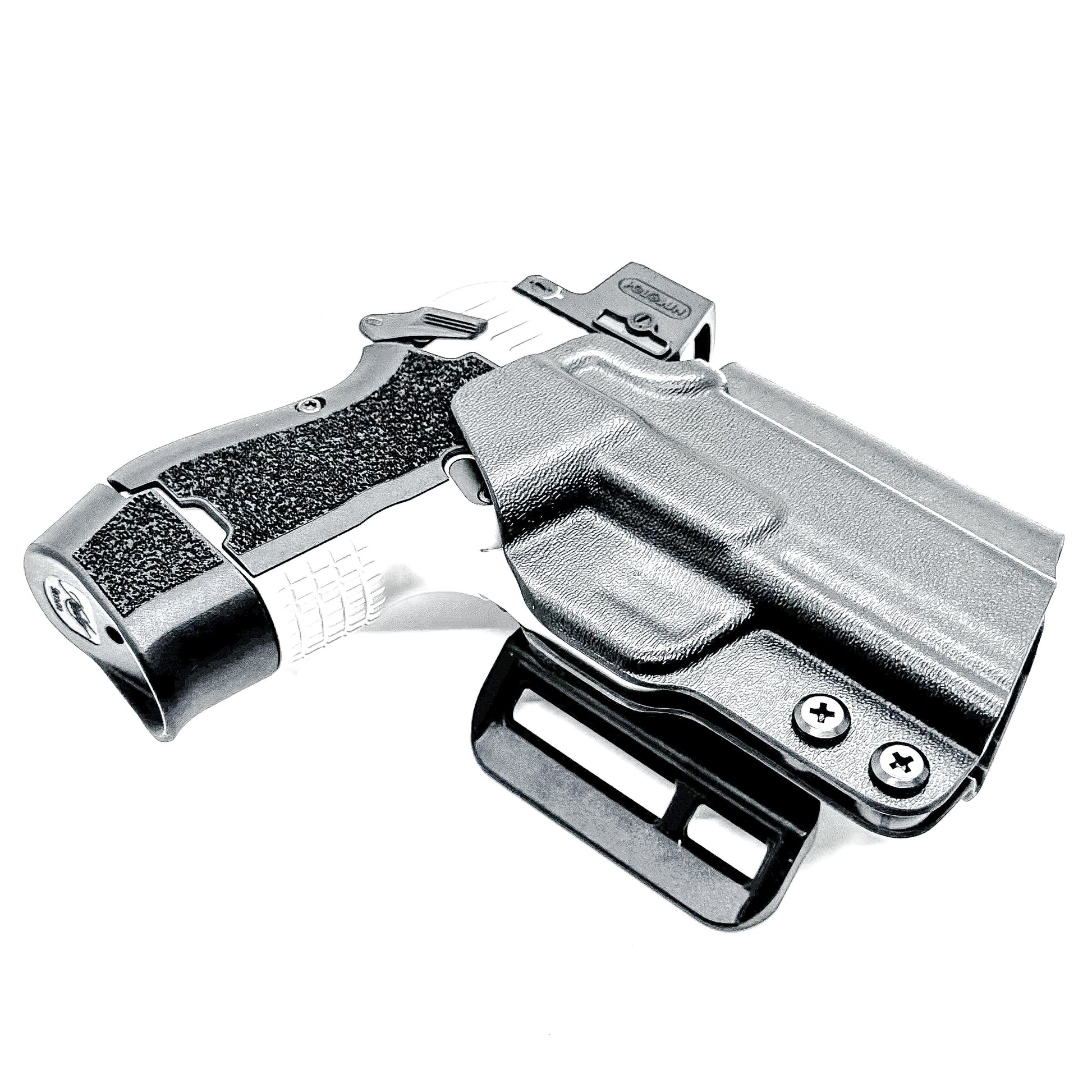 Kimber CDS9 OWB Holster with adjustable retention and optics compatibility. Precision-molded Outside Waistband holster for carry, training, and range use.