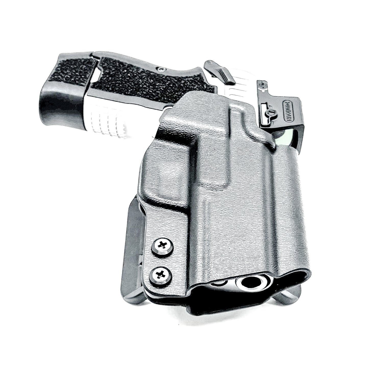 Kimber CDS9 OWB Holster with adjustable retention and optics compatibility. Precision-molded Outside Waistband holster for carry, training, and range use.