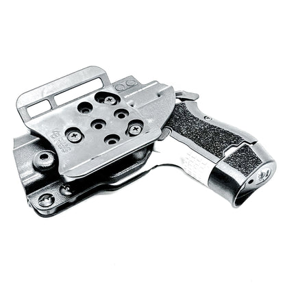Kimber CDS9 OWB Holster with adjustable retention and optics compatibility. Precision-molded Outside Waistband holster for carry, training, and range use.