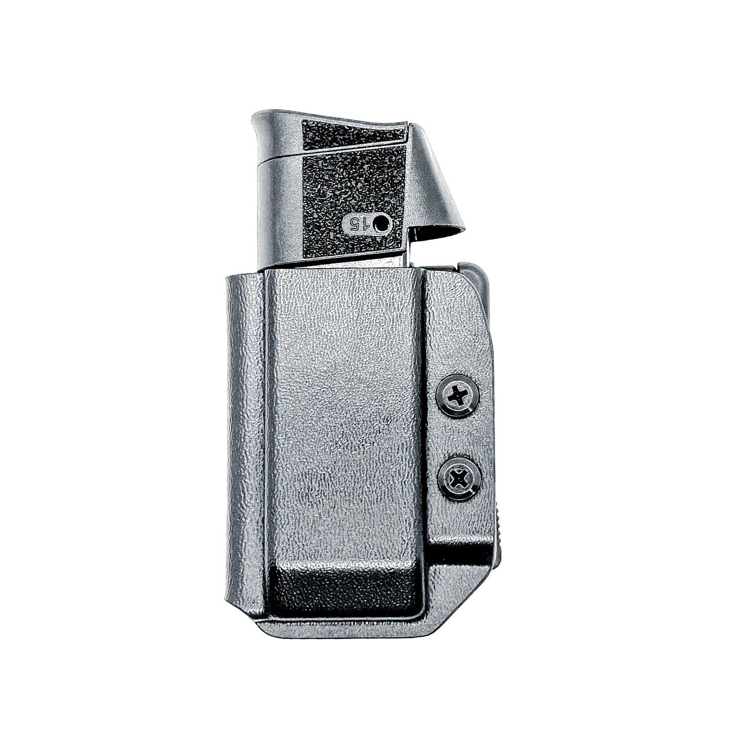 Kimber CDS9 OWB Magazine Carrier for Outside Waistband carry. Adjustable retention, ambidextrous setup, cant adjustment, and USA-made durability.
