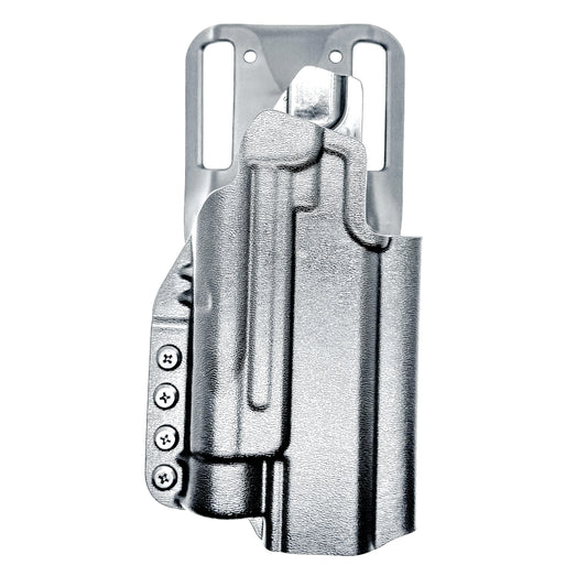 Kimber DS Warrior and Streamlight TLR-1 HL OWB (Outside Waistband) light-duty & competition holster with fast draw, adjustable retention & optic compatibility.