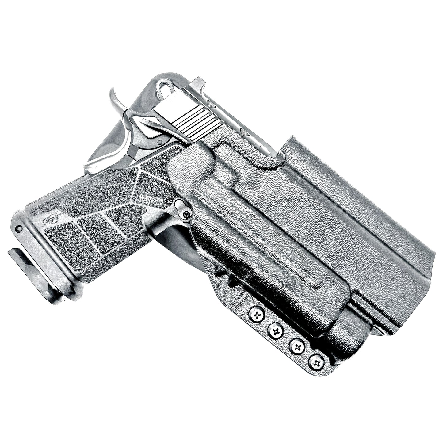 Kimber DS Warrior and Streamlight TLR-1 HL OWB (Outside Waistband) light-duty & competition holster with fast draw, adjustable retention & optic compatibility.