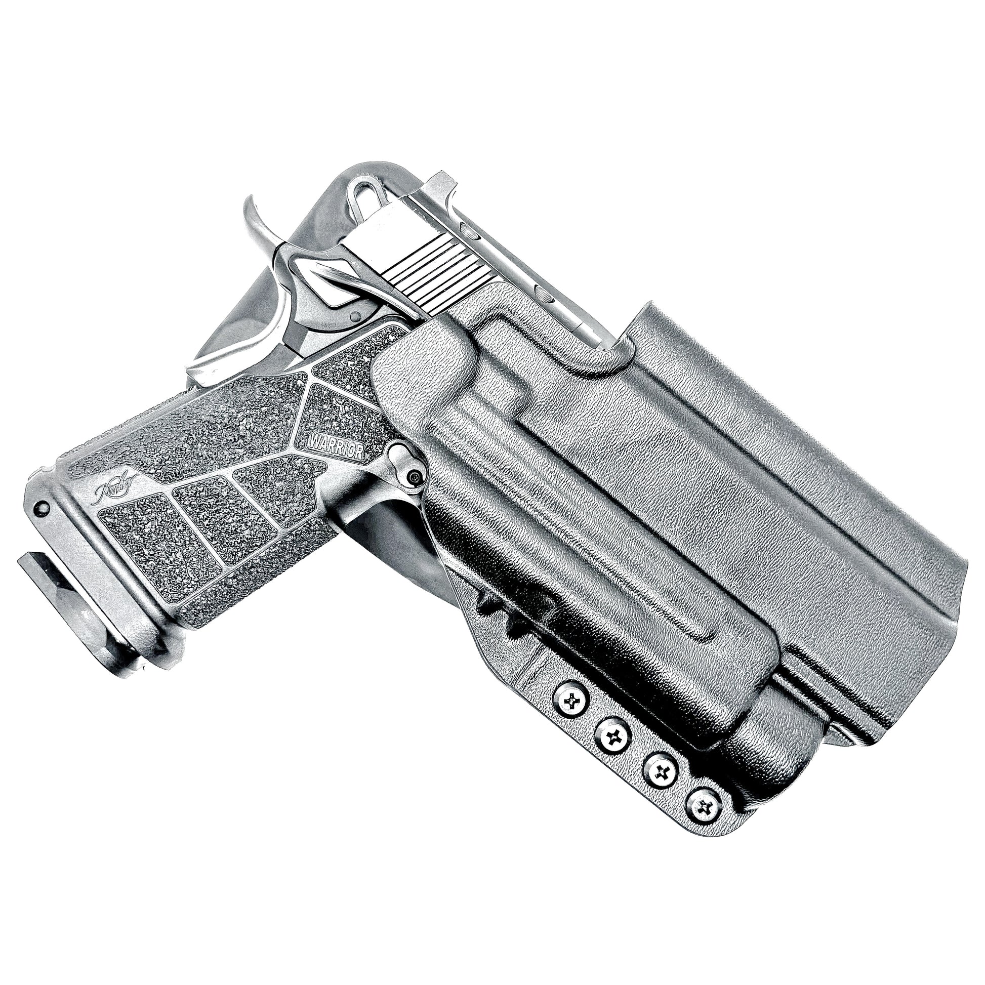 Kimber DS Warrior and Streamlight TLR-1 HL OWB (Outside Waistband) light-duty & competition holster with fast draw, adjustable retention & optic compatibility.