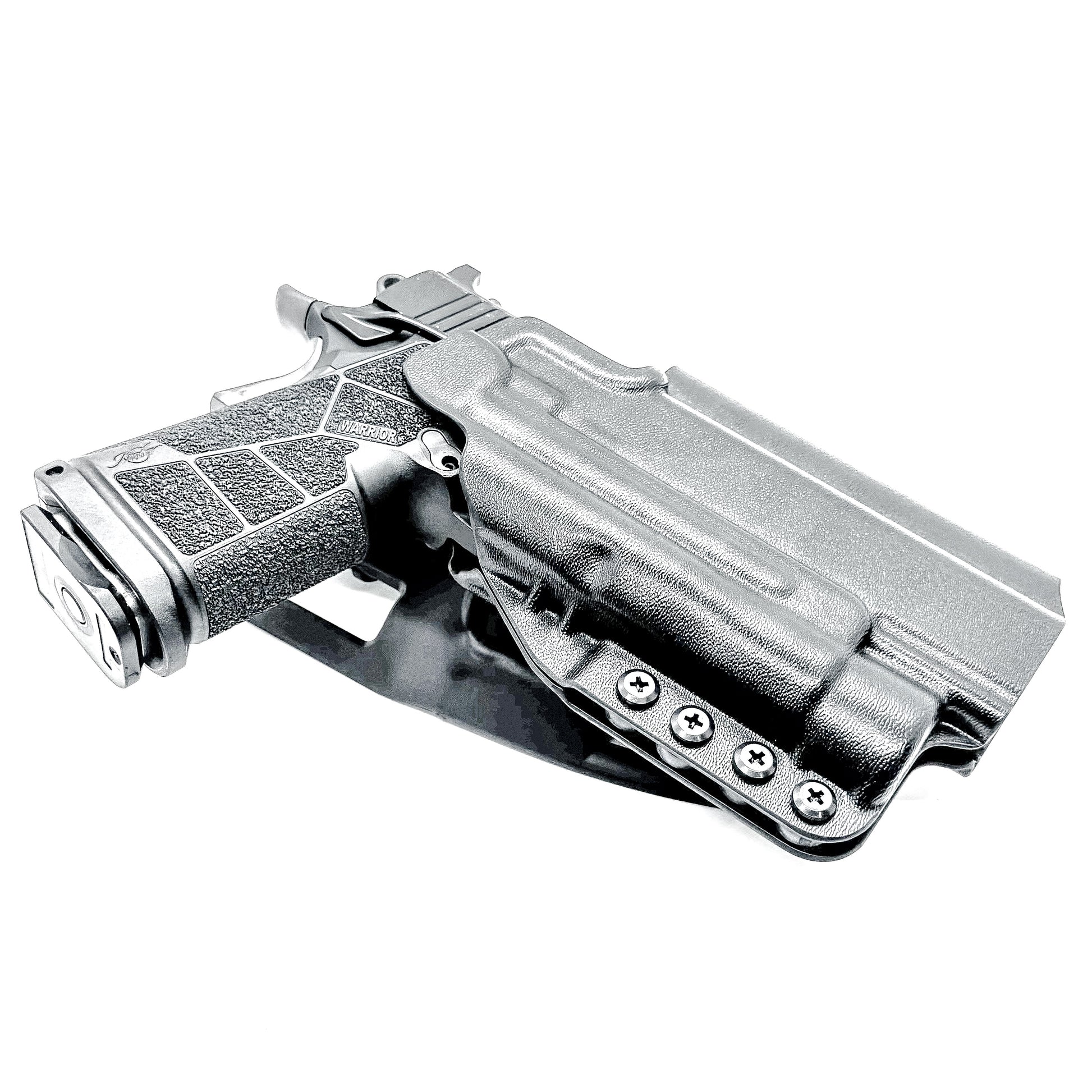Kimber DS Warrior and Streamlight TLR-1 HL OWB (Outside Waistband) light-duty & competition holster with fast draw, adjustable retention & optic compatibility.