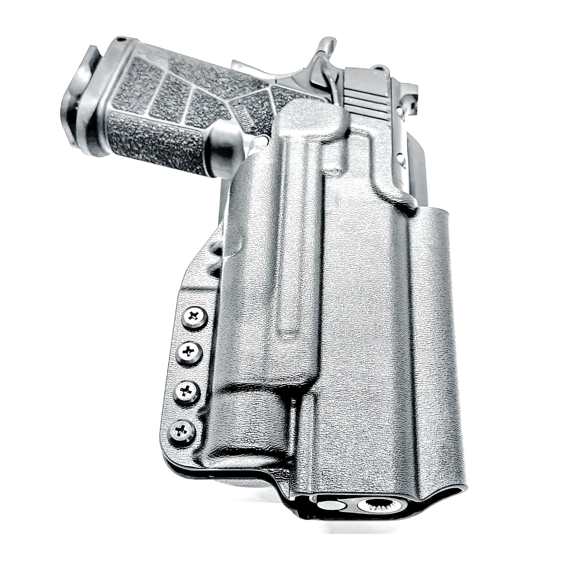 Kimber DS Warrior and Streamlight TLR-1 HL OWB (Outside Waistband) light-duty & competition holster with fast draw, adjustable retention & optic compatibility.