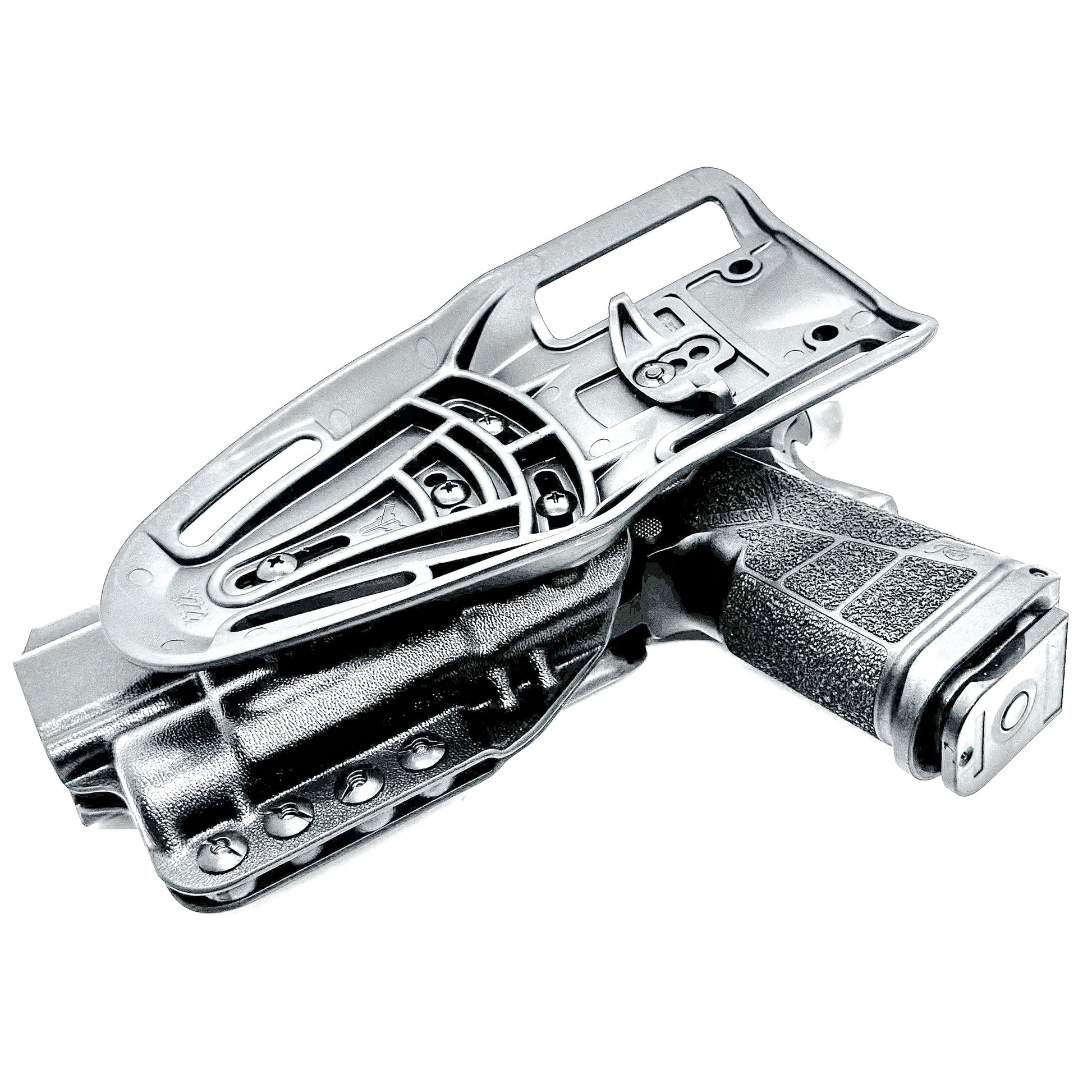 Kimber DS Warrior and Streamlight TLR-1 HL OWB (Outside Waistband) light-duty & competition holster with fast draw, adjustable retention & optic compatibility.
