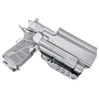 Kimber DS Warrior and Streamlight TLR-1 HL Outside Waistband OWB holster with adjustable retention, optic compatibility, and durable everyday carry.