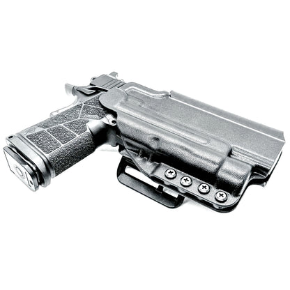 Kimber DS Warrior and Streamlight TLR-1 HL Outside Waistband OWB holster with adjustable retention, optic compatibility, and durable everyday carry.