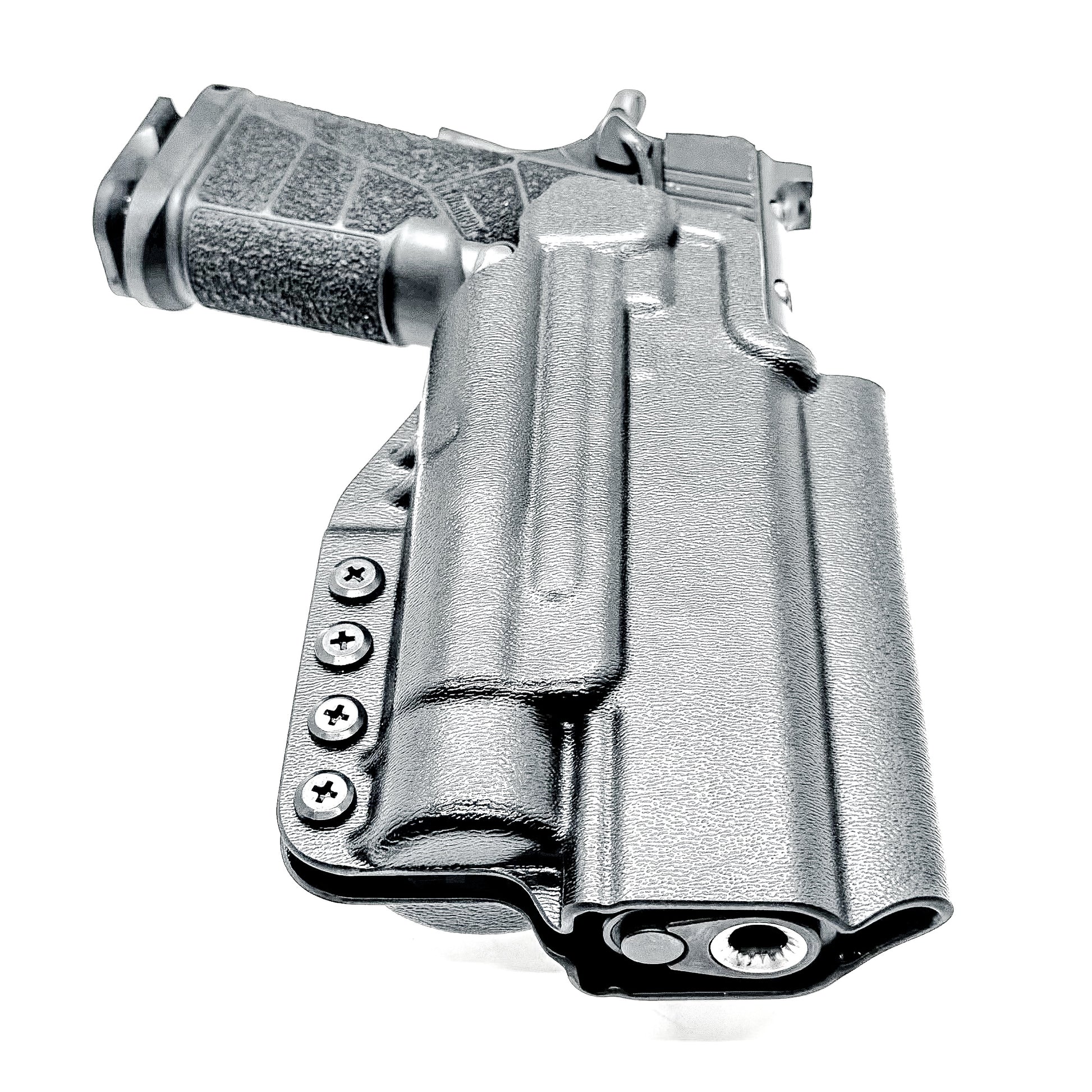Kimber DS Warrior and Streamlight TLR-1 HL Outside Waistband OWB holster with adjustable retention, optic compatibility, and durable everyday carry.