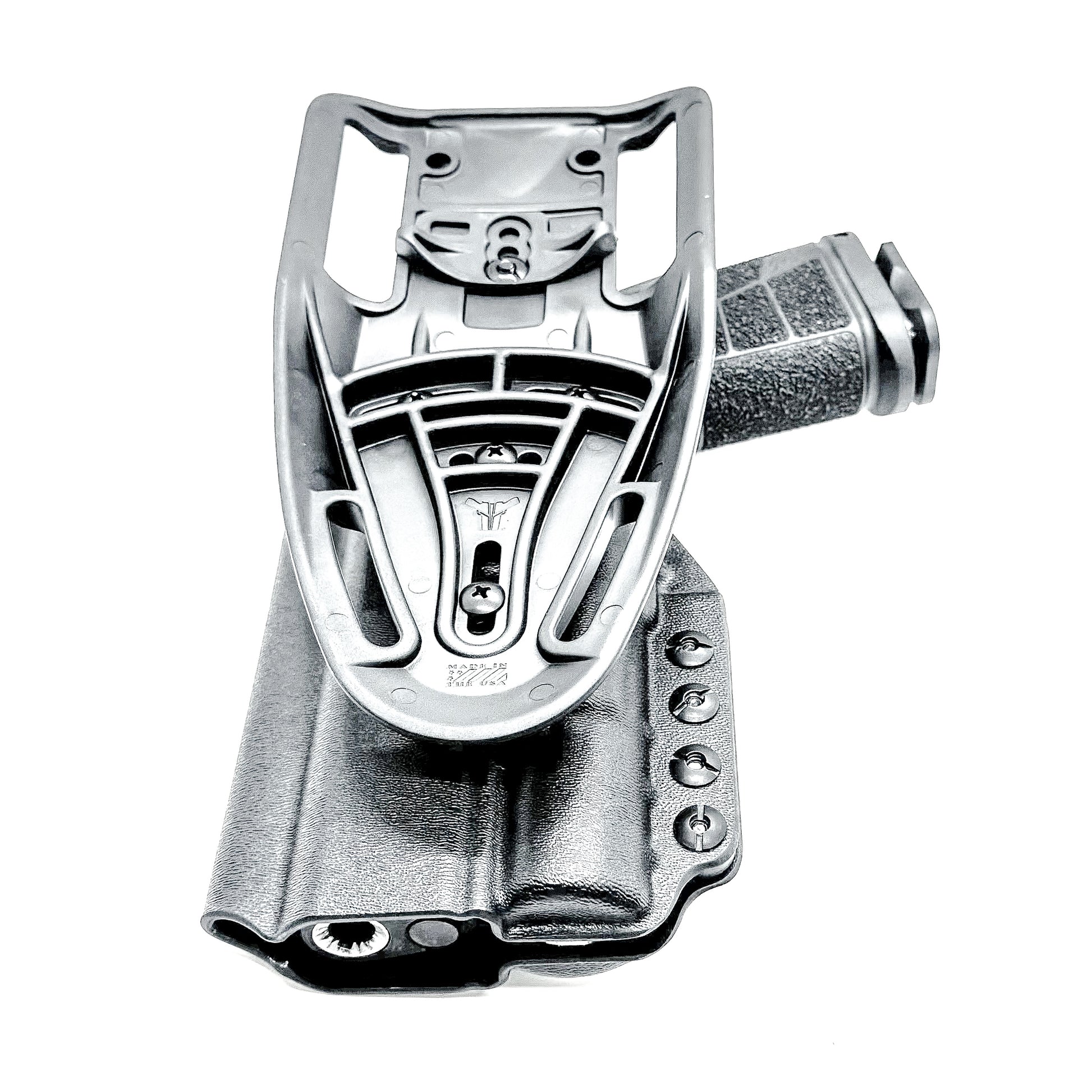 Kimber DS Warrior OWB holster with SureFire X300U. Outside Waistband light duty & competition holster with fast draw, adjustable retention, and optic support.