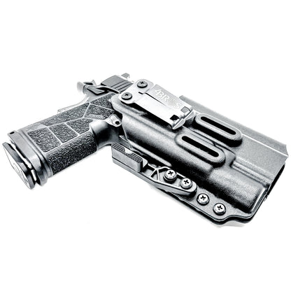 Kimber DS Warrior IWB holster with SureFire X300U support. Inside Waistband concealed carry holster with adjustable retention, optic compatibility, and comfort.
