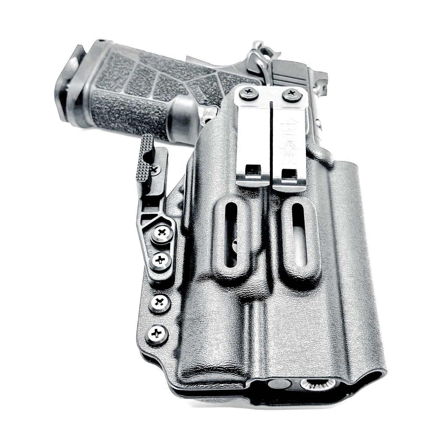 Kimber DS Warrior IWB holster with SureFire X300U support. Inside Waistband concealed carry holster with adjustable retention, optic compatibility, and comfort.