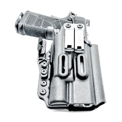Kimber DS Warrior IWB holster with SureFire X300U support. Inside Waistband concealed carry holster with adjustable retention, optic compatibility, and comfort.