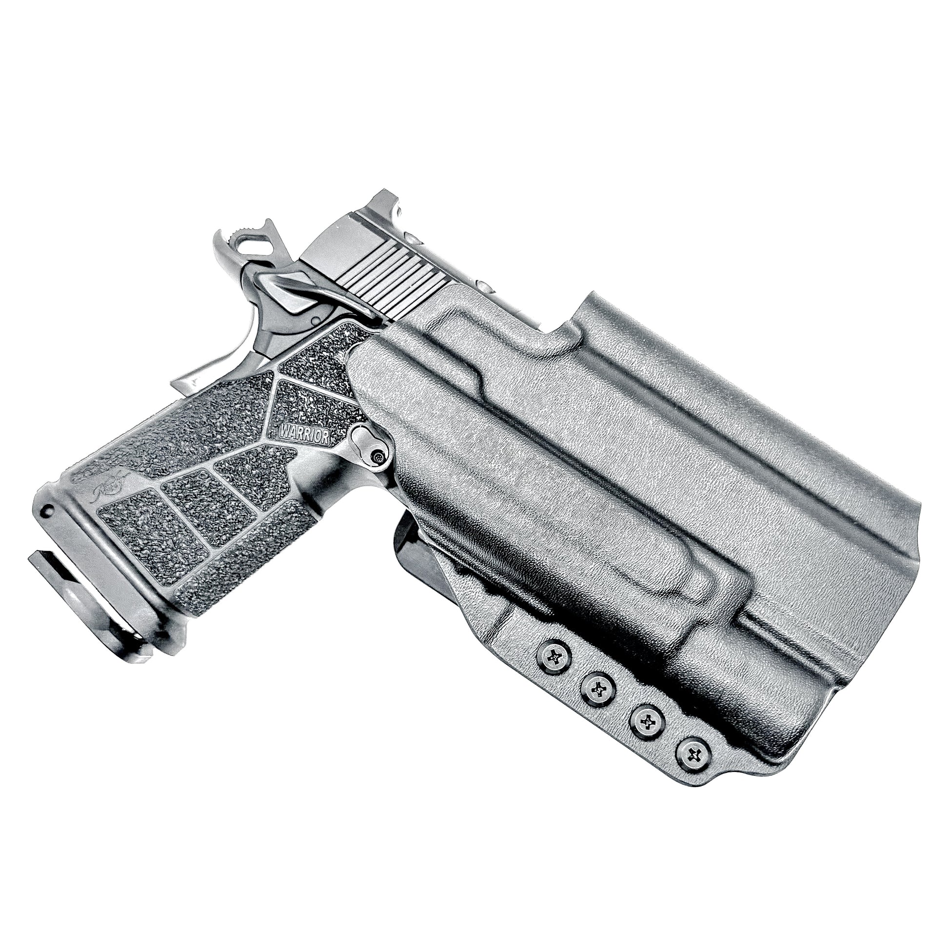 Kimber DS Warrior OWB holster with SureFire X300U. Outside Waistband holster for range and everyday carry with adjustable retention and optic compatibility