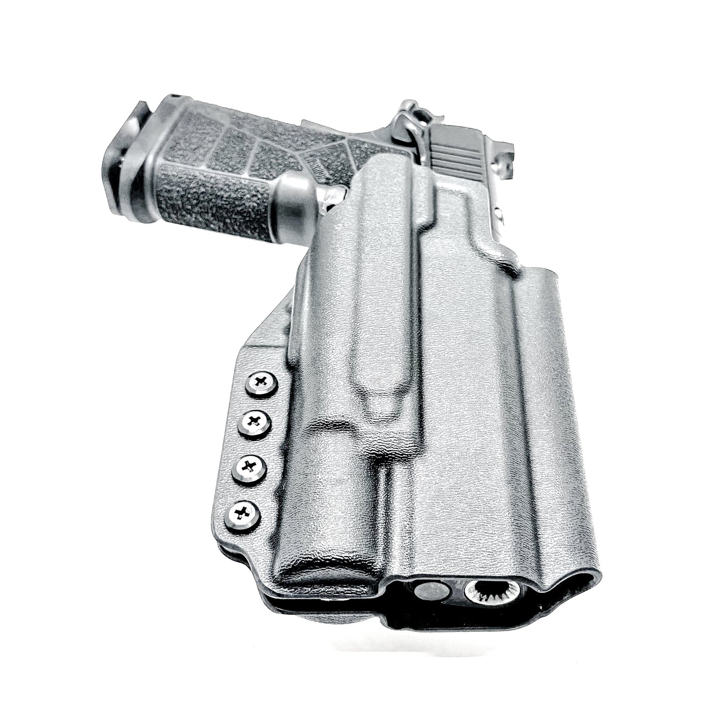 Kimber DS Warrior OWB holster with SureFire X300U. Outside Waistband holster for range and everyday carry with adjustable retention and optic compatibility