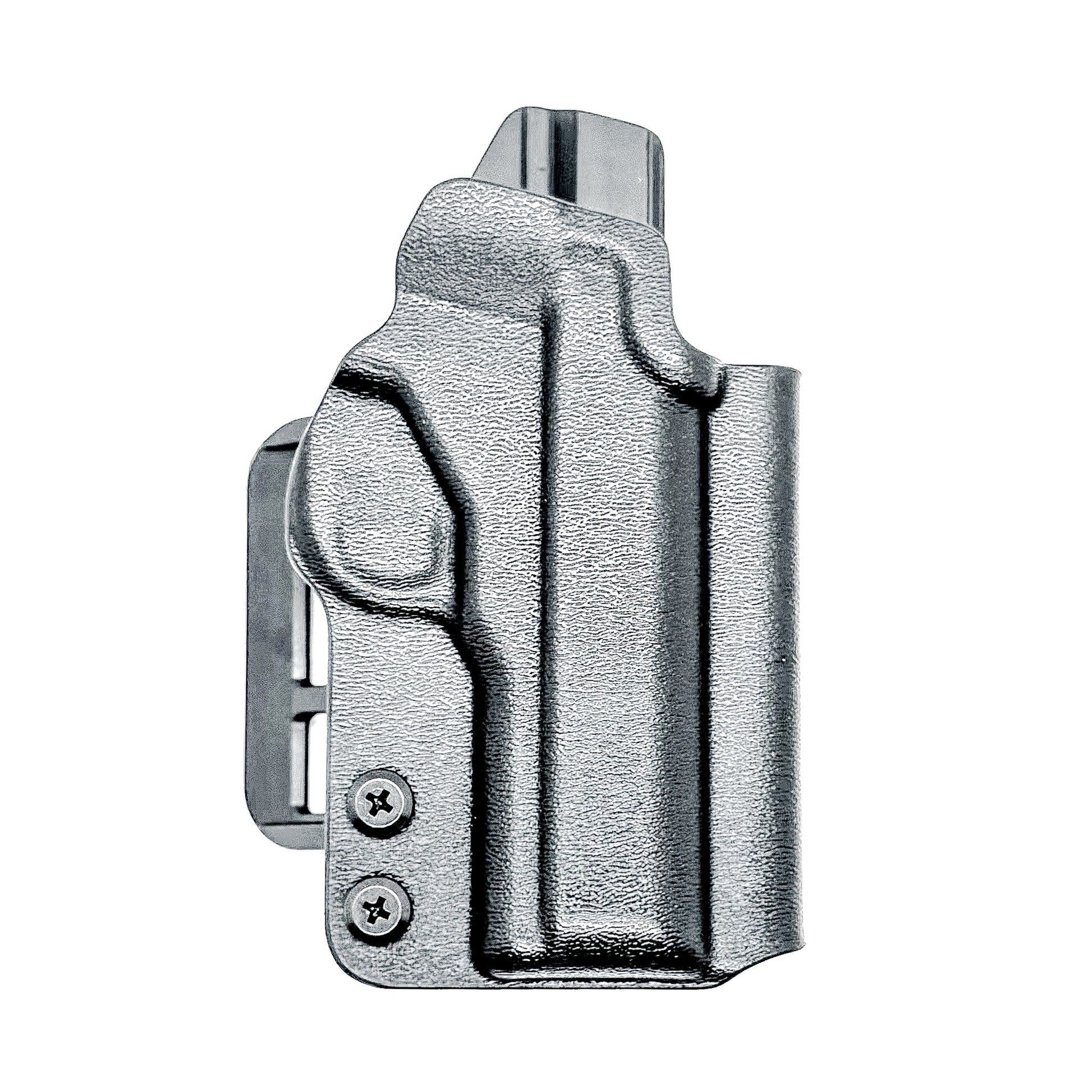 Kimber Micro 9 OWB Holster with adjustable retention and optics compatibility. Precision-molded Outside Waistband holster for carry, training, and range use.