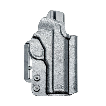 Kimber Micro 9 OWB Holster with adjustable retention and optics compatibility. Precision-molded Outside Waistband holster for carry, training, and range use.