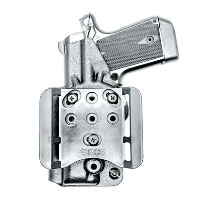 Kimber Micro 9 OWB Holster with adjustable retention and optics compatibility. Precision-molded Outside Waistband holster for carry, training, and range use.