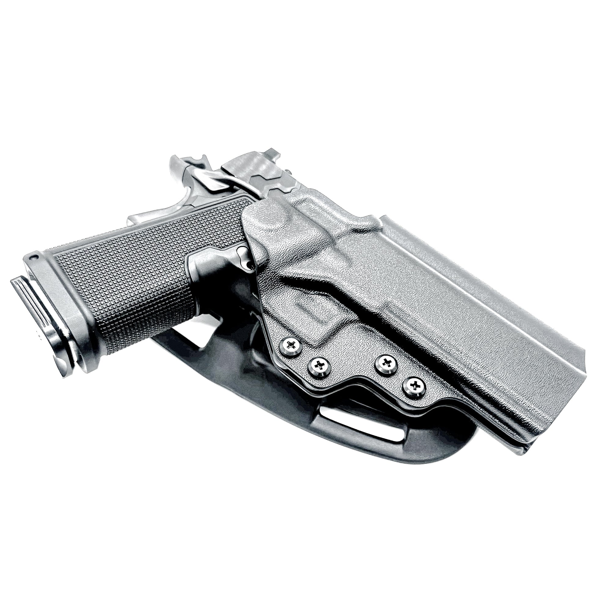 Kimber 2K11 5 inch Double Stack 1911 competition holster with precision fit, .093 thickness, and adjustable retention for fast, consistent performance. Made in USA.