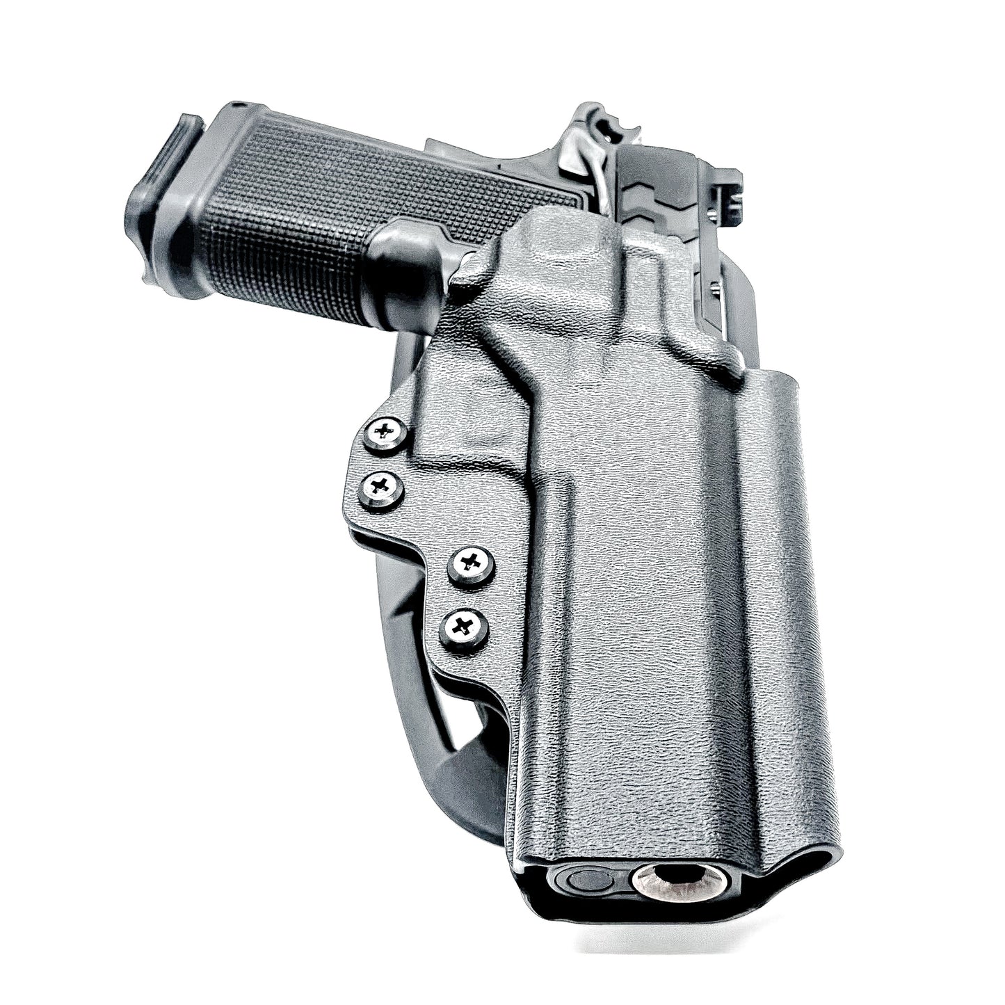 Kimber 2K11 5 inch Double Stack 1911 competition holster with precision fit, .093 thickness, and adjustable retention for fast, consistent performance. Made in USA.