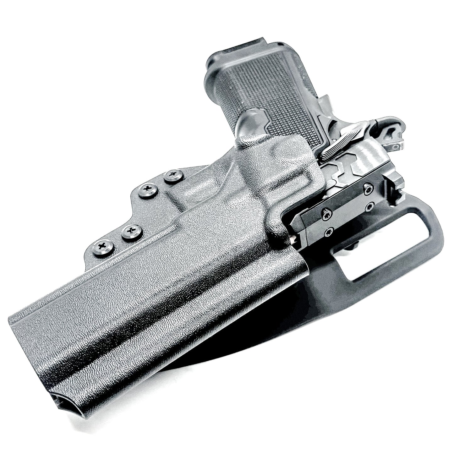 Kimber 2K11 5 inch Double Stack 1911 competition holster with precision fit, .093 thickness, and adjustable retention for fast, consistent performance. Made in USA.