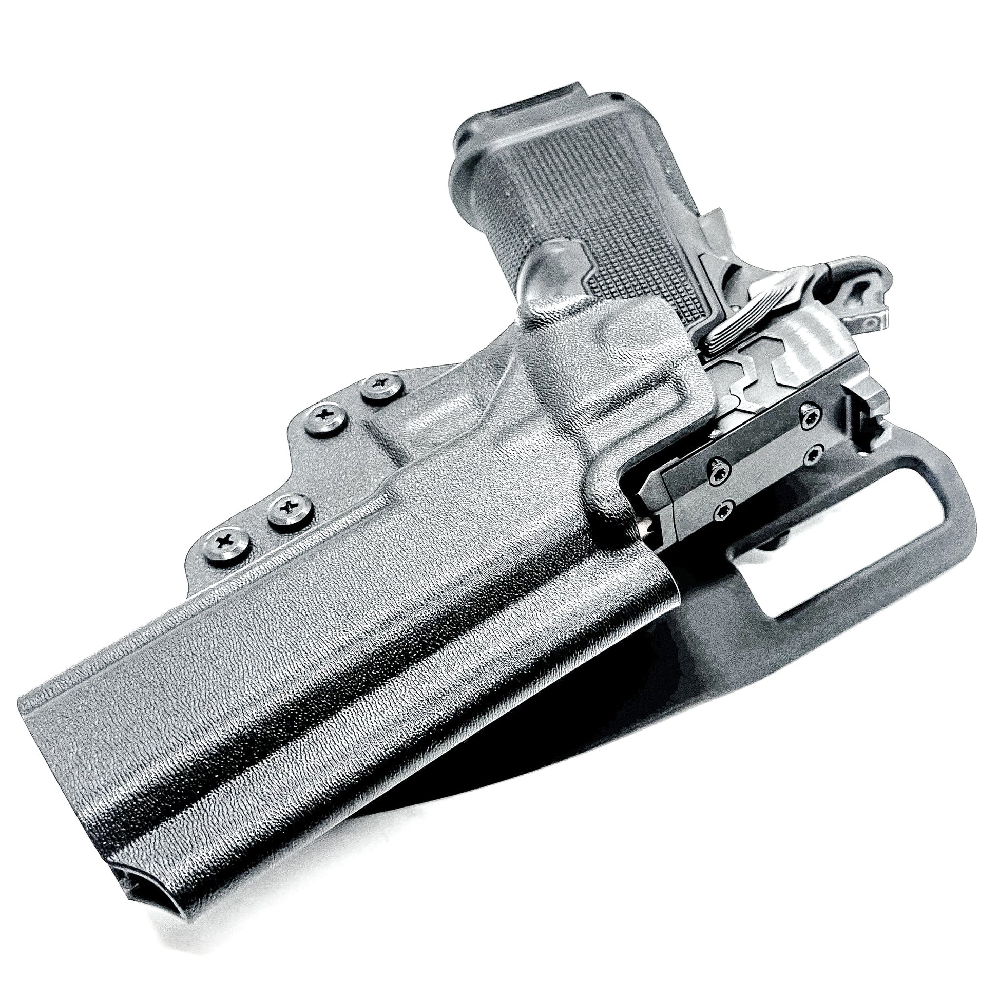 Kimber 2K11 5 inch Double Stack 1911 competition holster with precision fit, .093 thickness, and adjustable retention for fast, consistent performance. Made in USA.