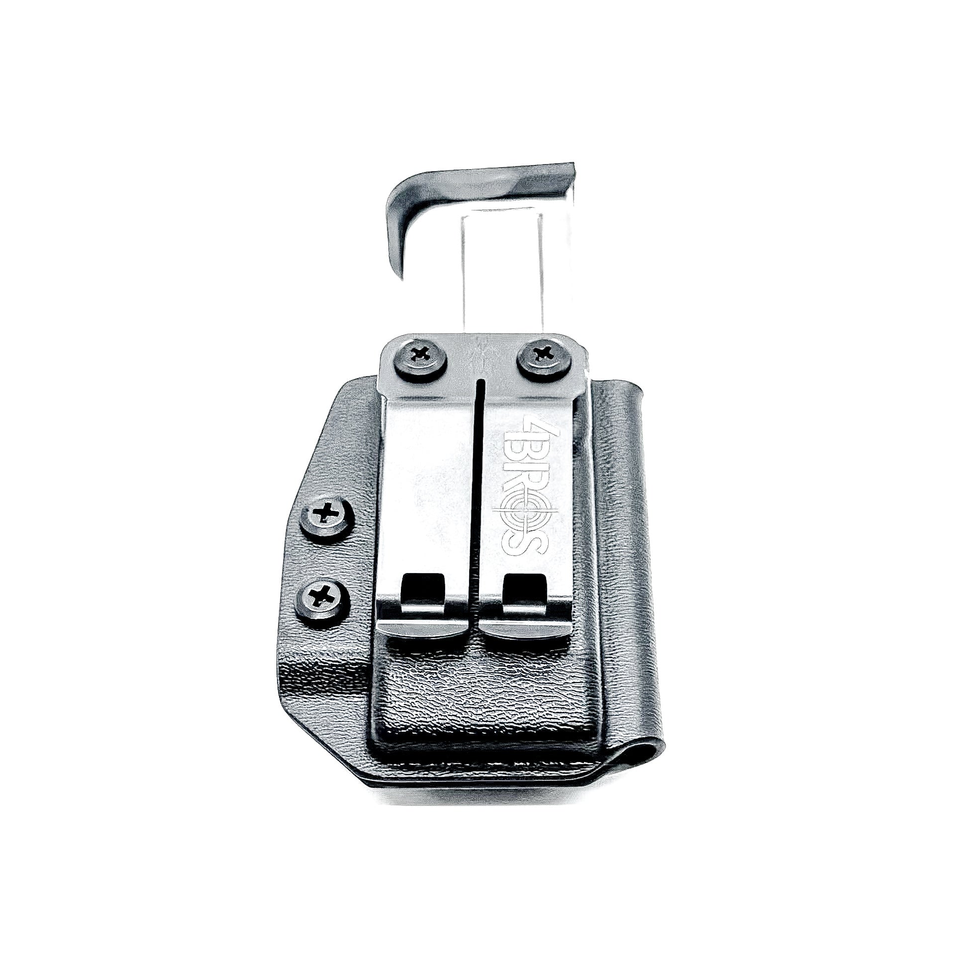 Black Kydex IWB AIWB appendix inside waistband magazine pouch carrier or holster for the Kimber 2K11 mags from Four Brothers 4BROS Holsters.