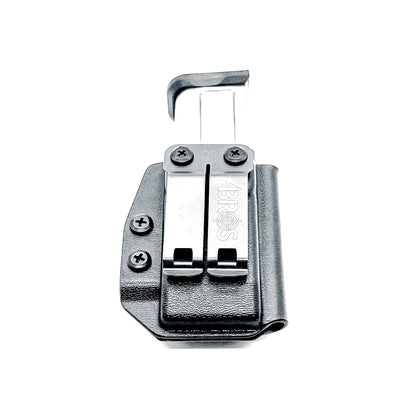 Black Kydex IWB AIWB appendix inside waistband magazine pouch carrier or holster for the Kimber 2K11 mags from Four Brothers 4BROS Holsters.