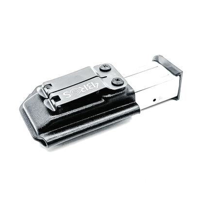 Black Kydex IWB AIWB appendix inside waistband magazine pouch carrier or holster for the Kimber 2K11 mags from Four Brothers 4BROS Holsters.
