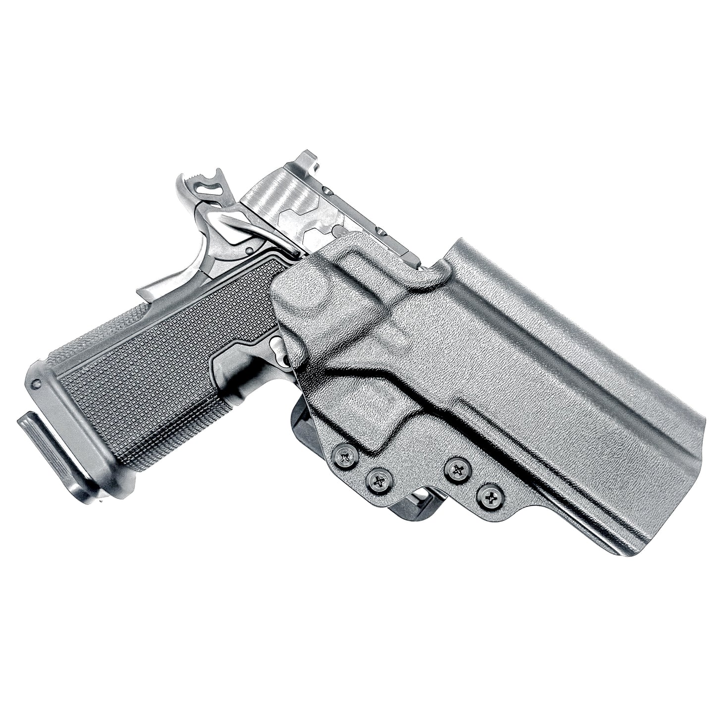 Kimber 2K11 5 inch Double Stack 1911 OWB holster with precision fit, .093 thickness, and adjustable retention for secure, comfortable carry. Made in the USA.