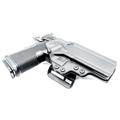 Kimber 2K11 5 inch Double Stack 1911 OWB holster with precision fit, .093 thickness, and adjustable retention for secure, comfortable carry. Made in the USA.