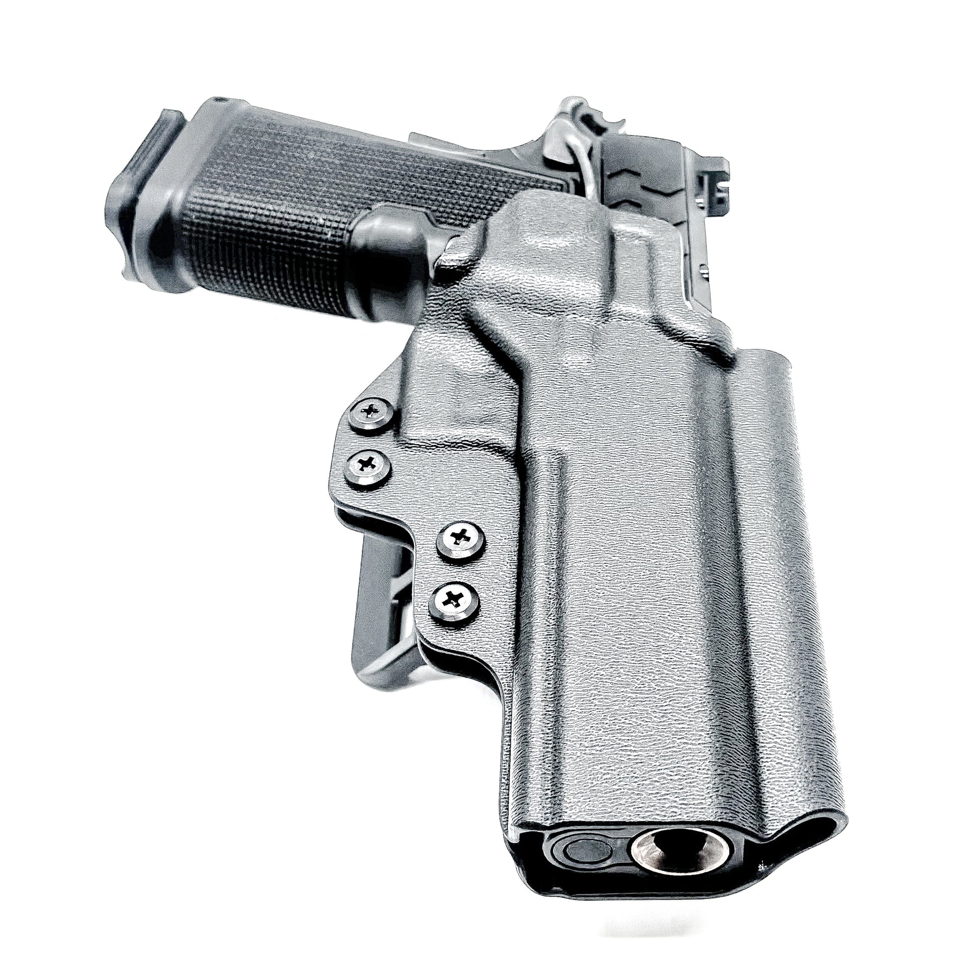 Kimber 2K11 5 inch Double Stack 1911 OWB holster with precision fit, .093 thickness, and adjustable retention for secure, comfortable carry. Made in the USA.