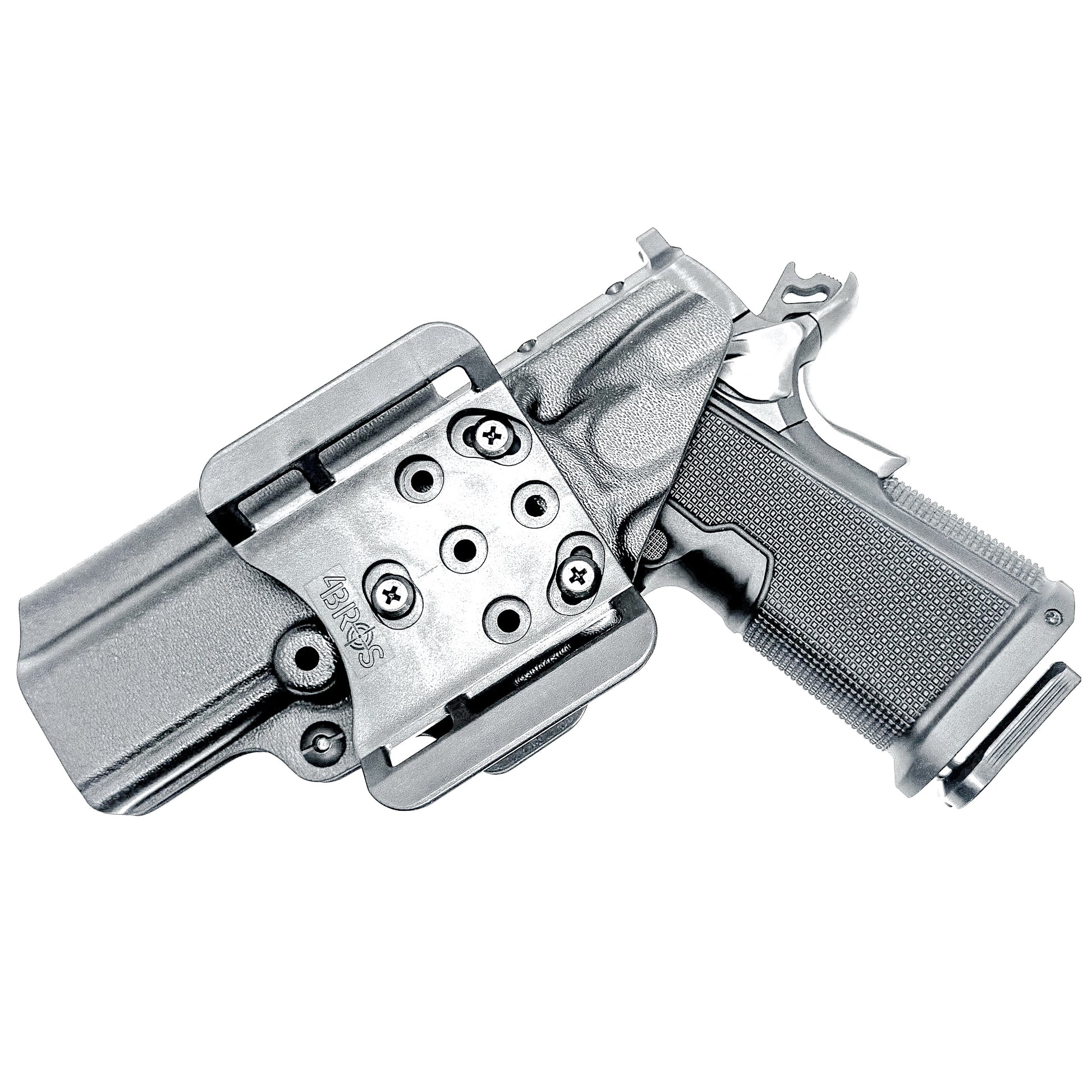 Kimber 2K11 5 inch Double Stack 1911 OWB holster with precision fit, .093 thickness, and adjustable retention for secure, comfortable carry. Made in the USA.