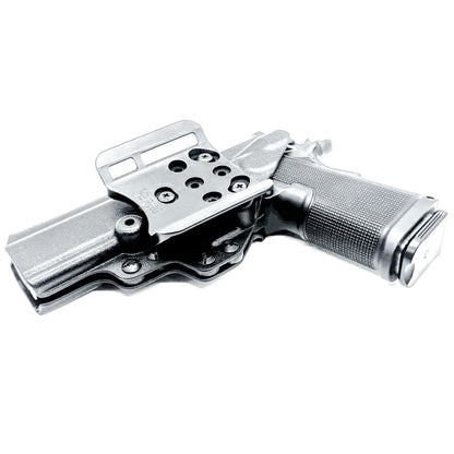 Kimber 2K11 5 inch Double Stack 1911 OWB holster with precision fit, .093 thickness, and adjustable retention for secure, comfortable carry. Made in the USA.