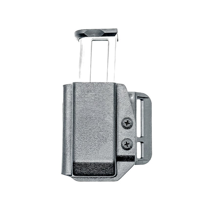 Black OWB Outside Waistband Kydex Magazine Pouch designed to fit the Kimber 2K11 Magazine from Four Brothers Holsters.  Proudly made in the USA.