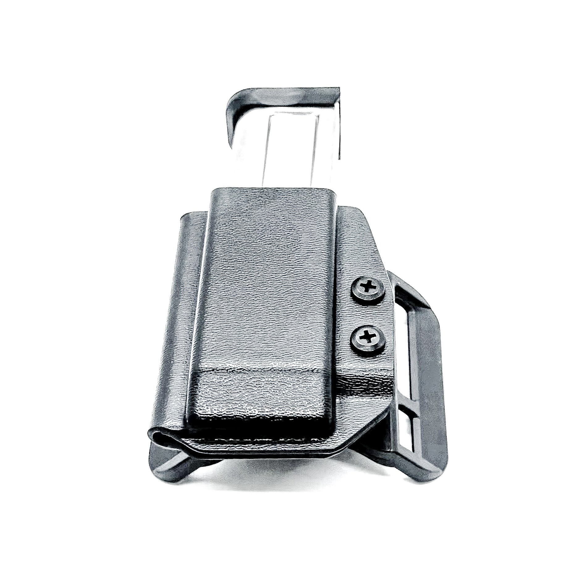 Black OWB Outside Waistband Kydex Magazine Pouch designed to fit the Kimber 2K11 Magazine from Four Brothers Holsters.  Proudly made in the USA.