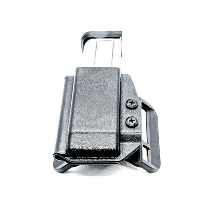 Black OWB Outside Waistband Kydex Magazine Pouch designed to fit the Kimber 2K11 Magazine from Four Brothers Holsters.  Proudly made in the USA.