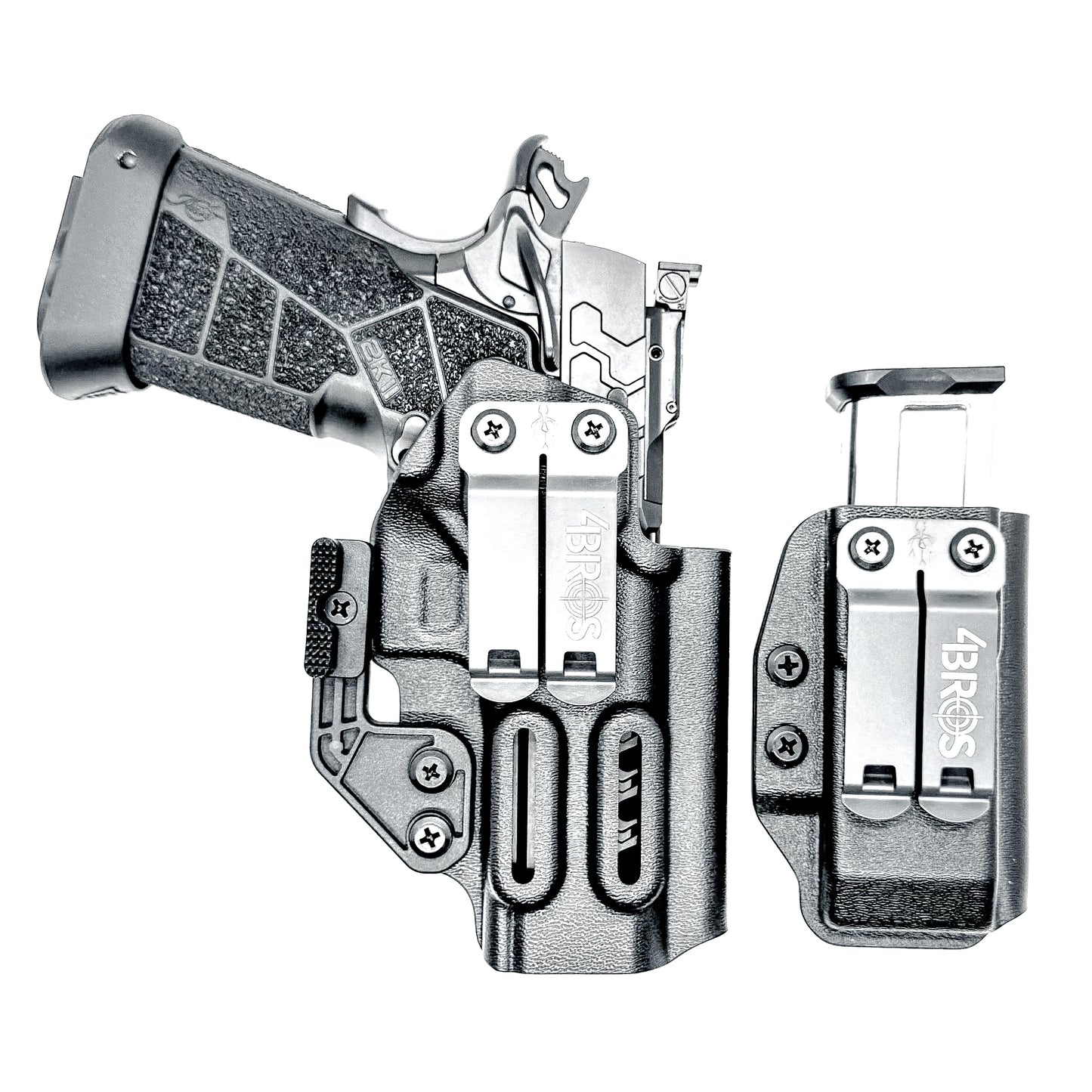 IWB holster combo for Kimber 2K11 PRO 4.25" and 2011 mags. Includes mag carrier, Modwing, and Monoblock clips. Ships fast from the USA.