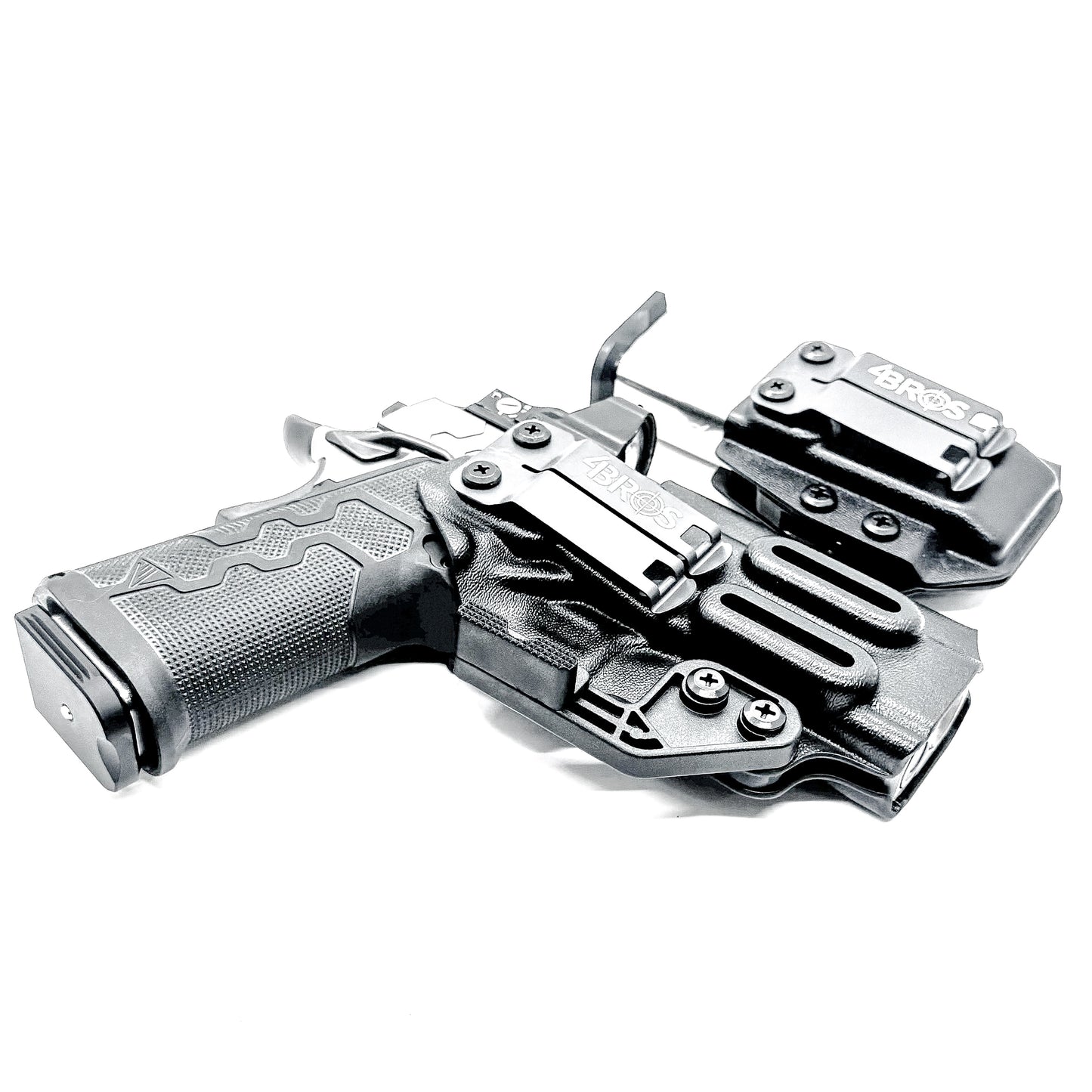 IWB holster combo for Kimber 2K11 PRO 4.25" and 2011 mags. Includes mag carrier, Modwing, and Monoblock clips. Ships fast from the USA.