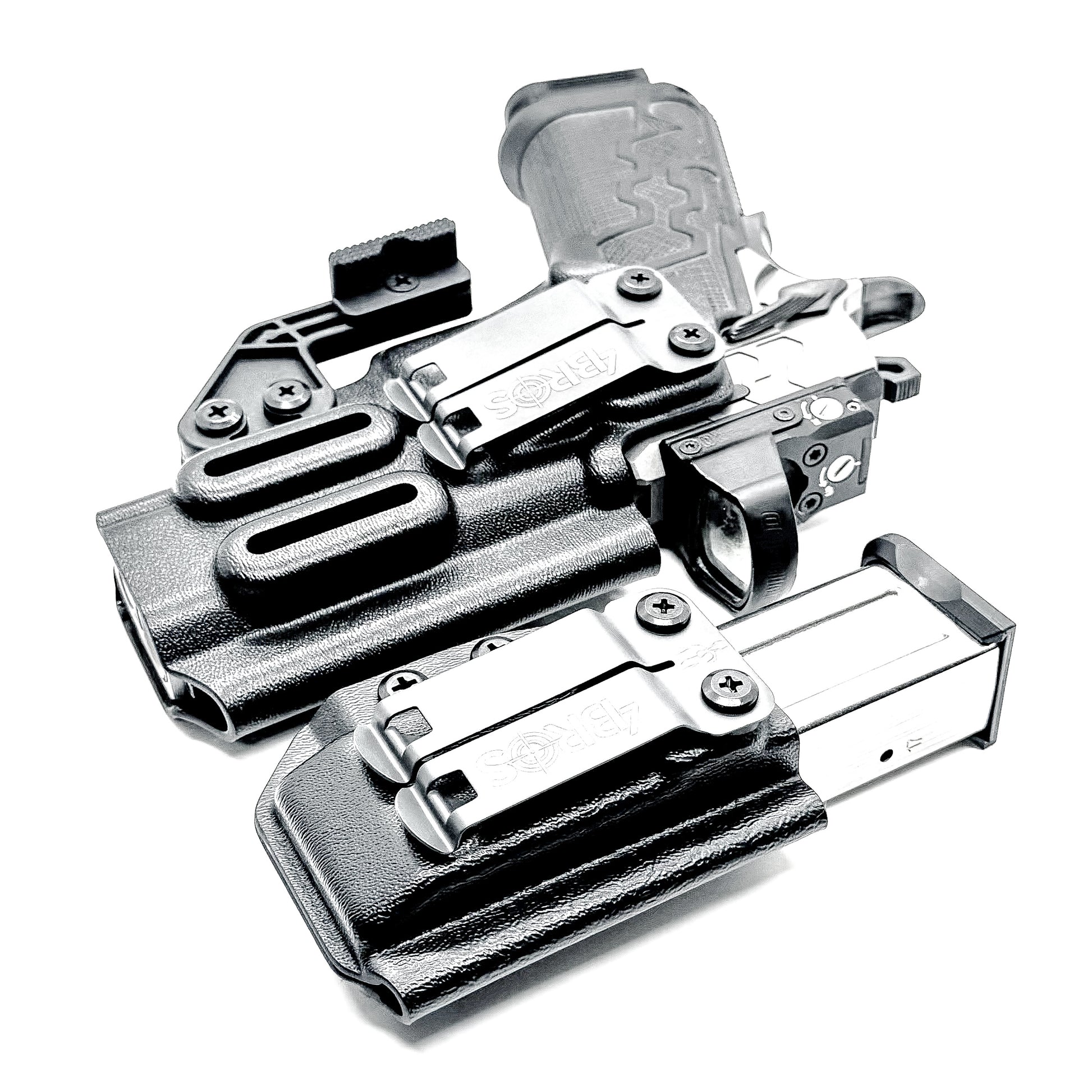 IWB holster combo for Kimber 2K11 PRO 4.25" and 2011 mags. Includes mag carrier, Modwing, and Monoblock clips. Ships fast from the USA.