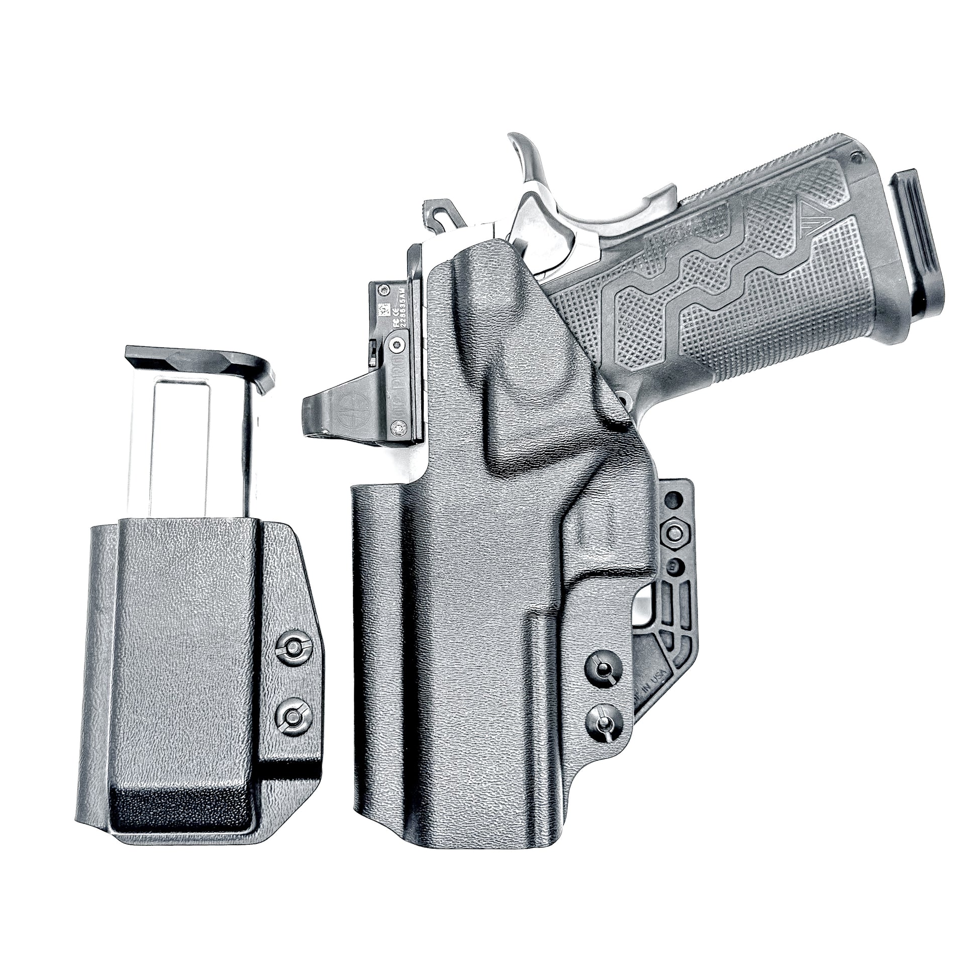 IWB holster combo for Kimber 2K11 PRO 4.25" and 2011 mags. Includes mag carrier, Modwing, and Monoblock clips. Ships fast from the USA.