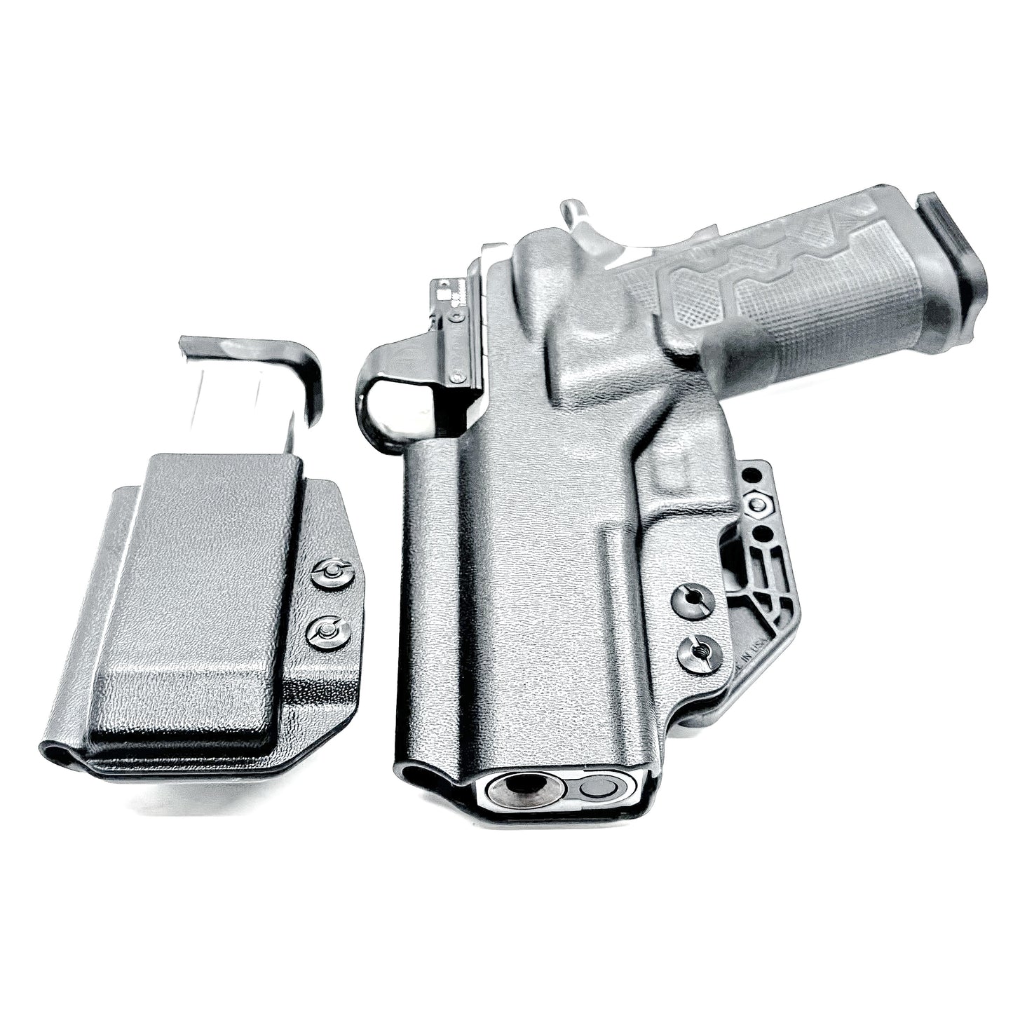 IWB holster combo for Kimber 2K11 PRO 4.25" and 2011 mags. Includes mag carrier, Modwing, and Monoblock clips. Ships fast from the USA.