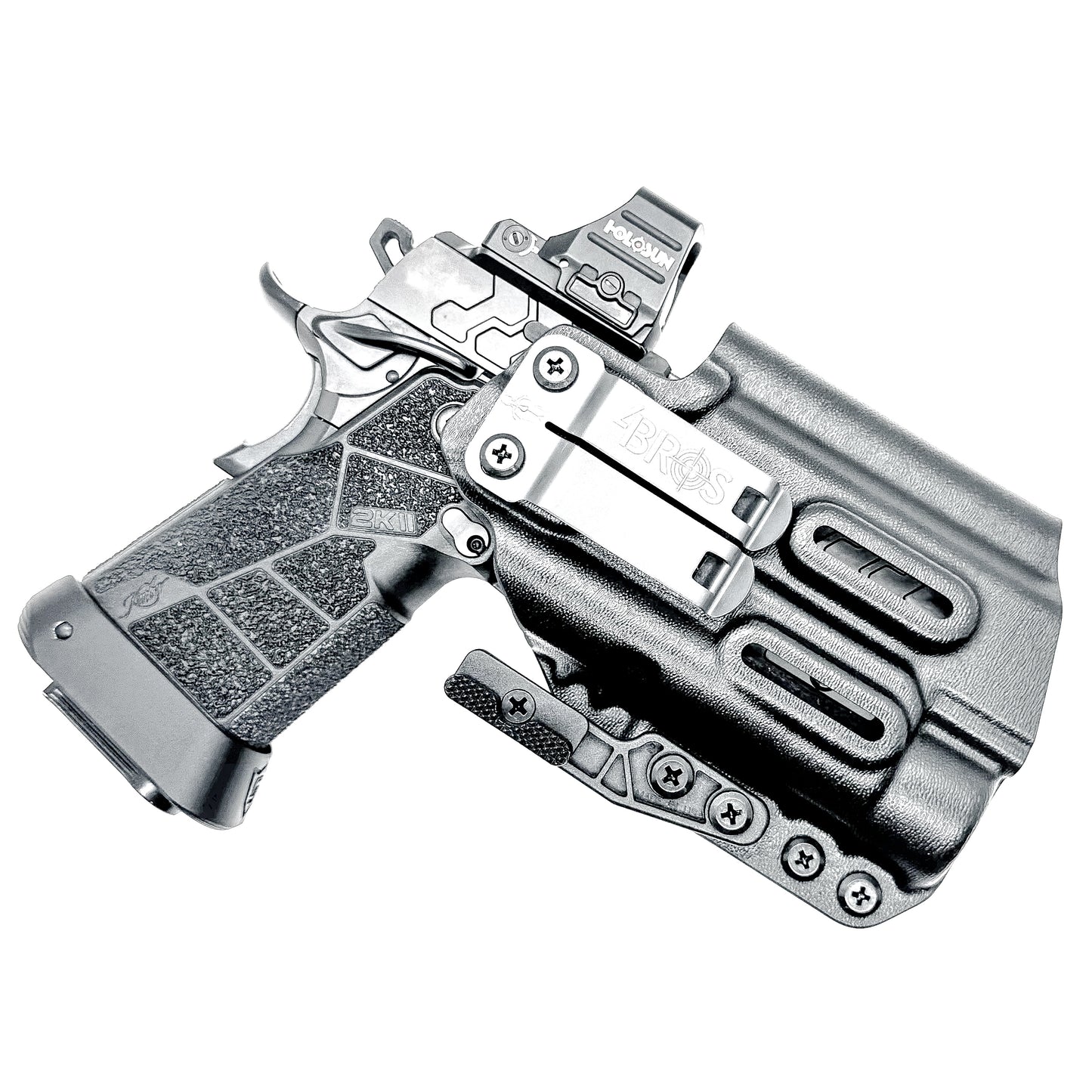 Kimber 2K11 PRO and Streamlight TLR-1 HL or TLR-1 HP Inside Waistband IWB holster with adjustable retention, optic compatibility, and all-day comfort.